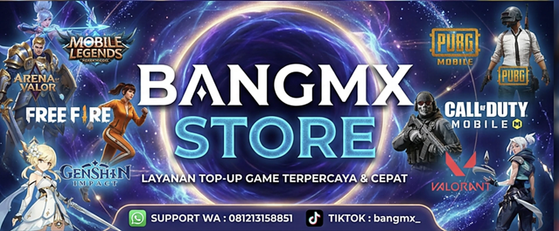 BANGMX STORE — Layanan Top Up Game Terpercaya & Cepat